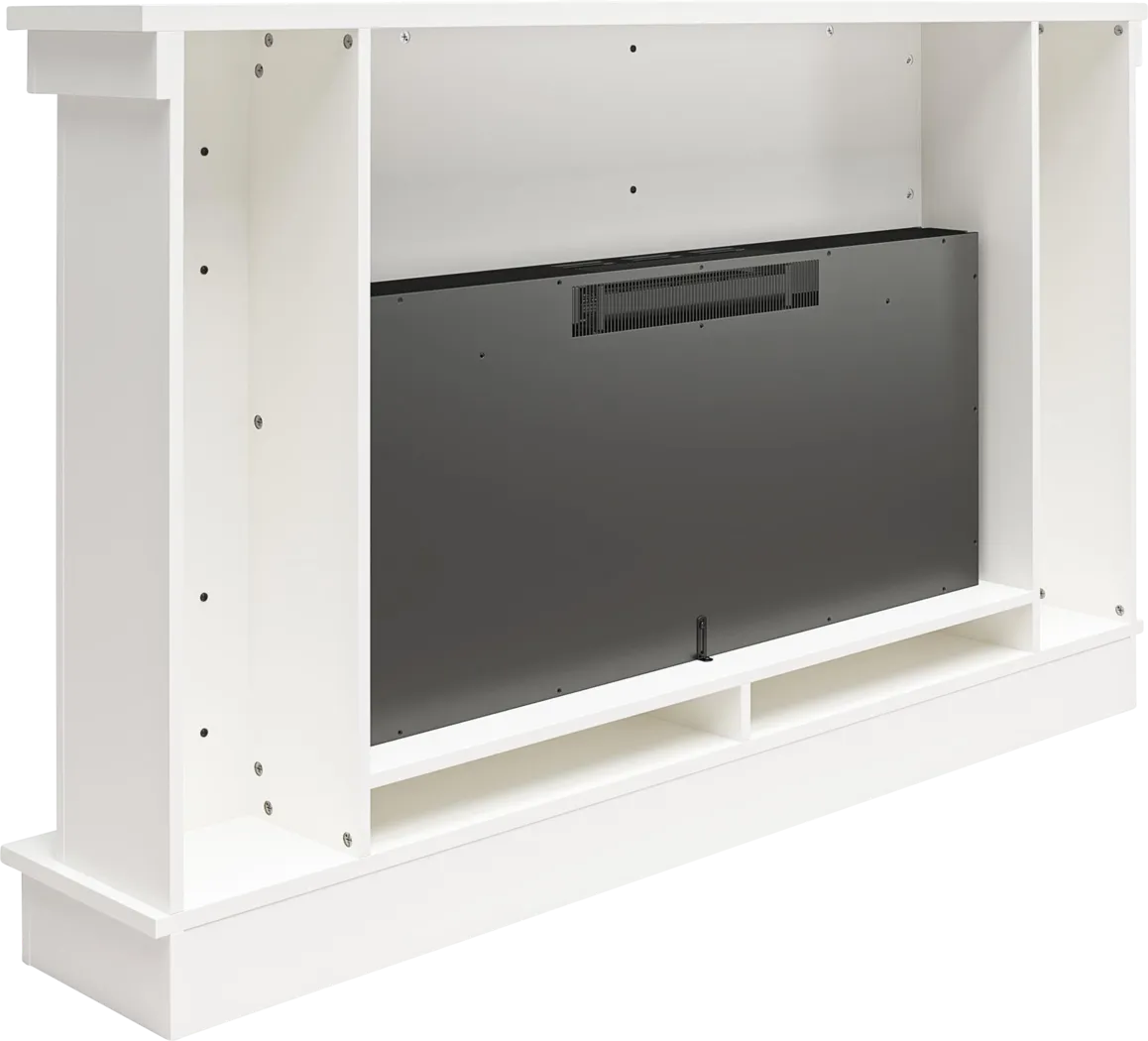 Bernd White 64 in. Console with Electric Fireplace - Thumbnail - Image 5