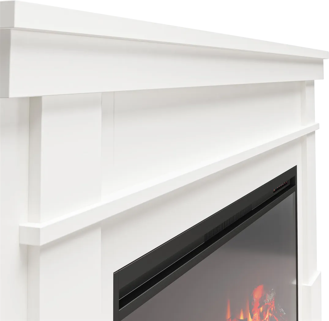 Bernd White 64 in. Console with Electric Fireplace - Thumbnail - Image 8