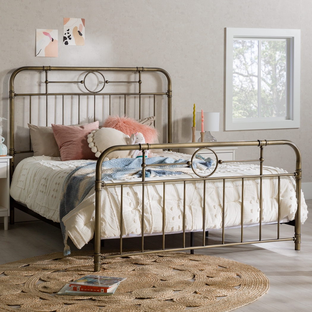 Bernius Bronze Queen Bed - Thumbnail - Image 2