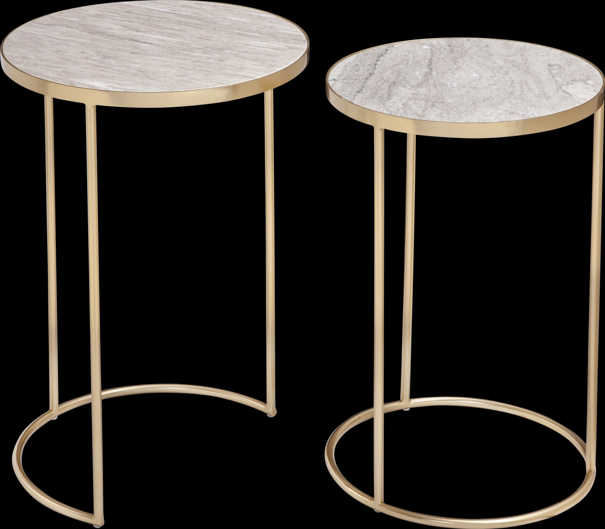 Berona White Nesting Table, Set of 2 - Thumbnail - Image 3