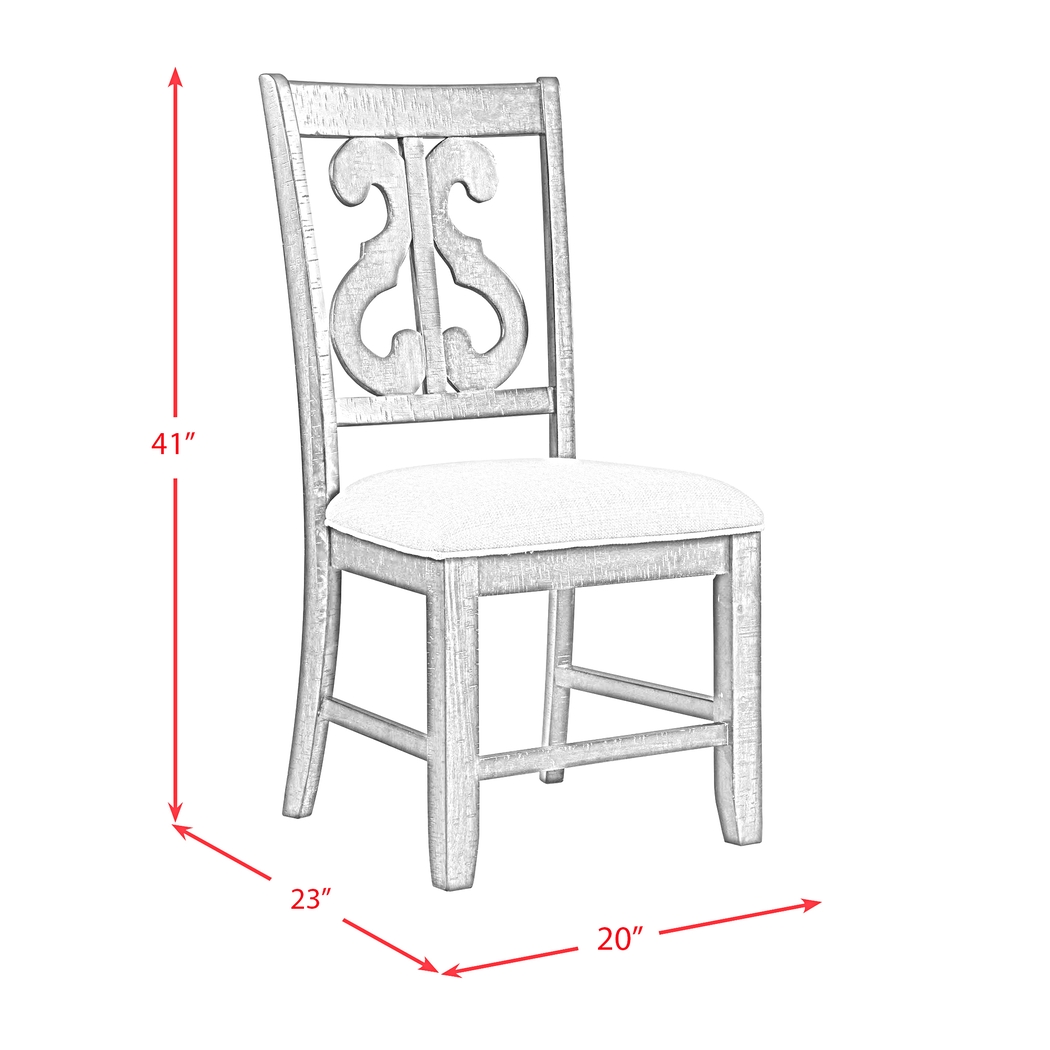 Berribanks White Side Chair, Set of 2 - Thumbnail - Image 4