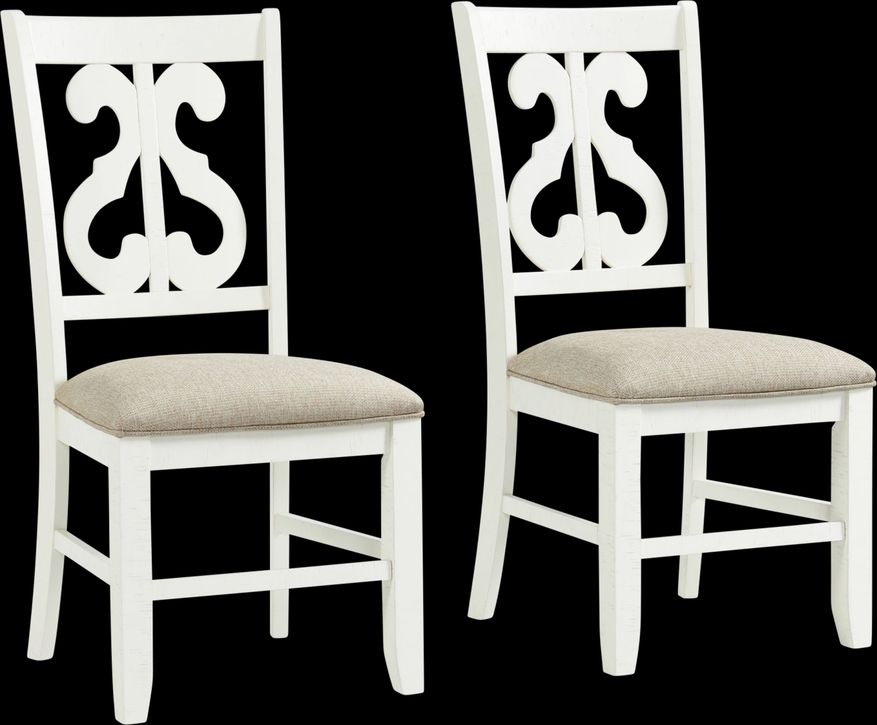 Berribanks White Side Chair, Set of 2 - Thumbnail - Image 1