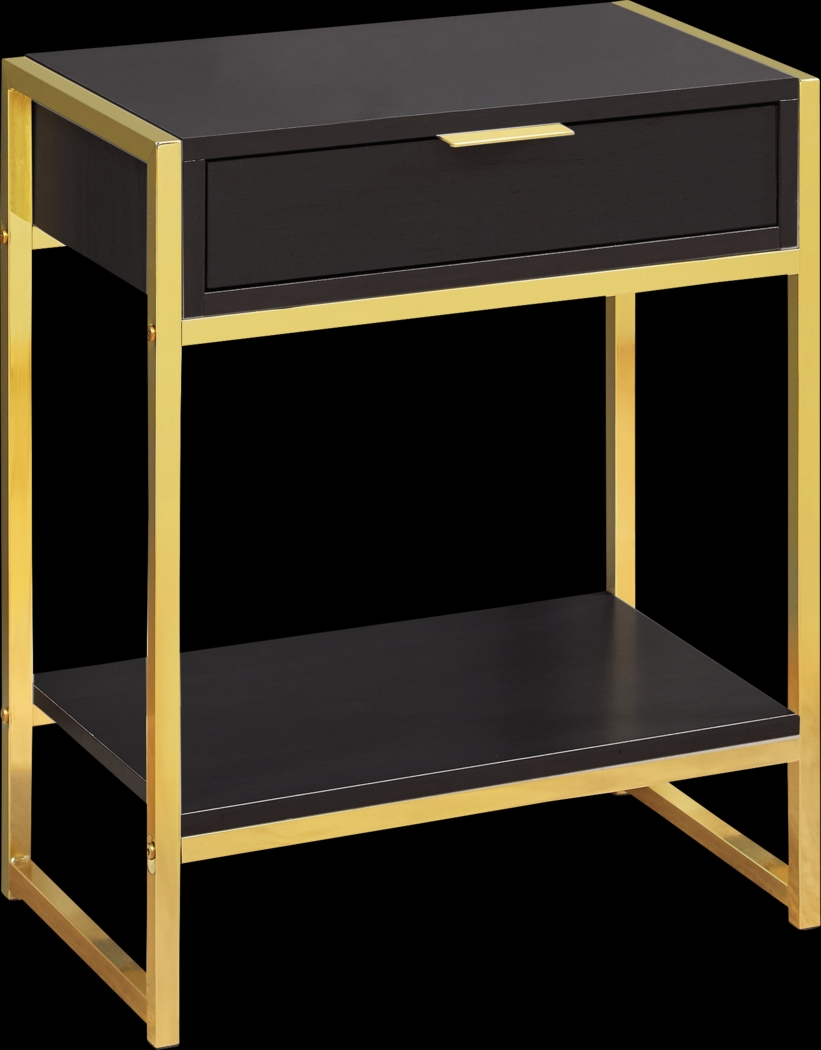 Berrien Cappuccino Accent Table - Thumbnail - Image 1