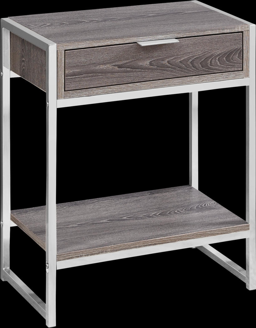 Berrien Taupe Accent Table - Thumbnail - Image 1