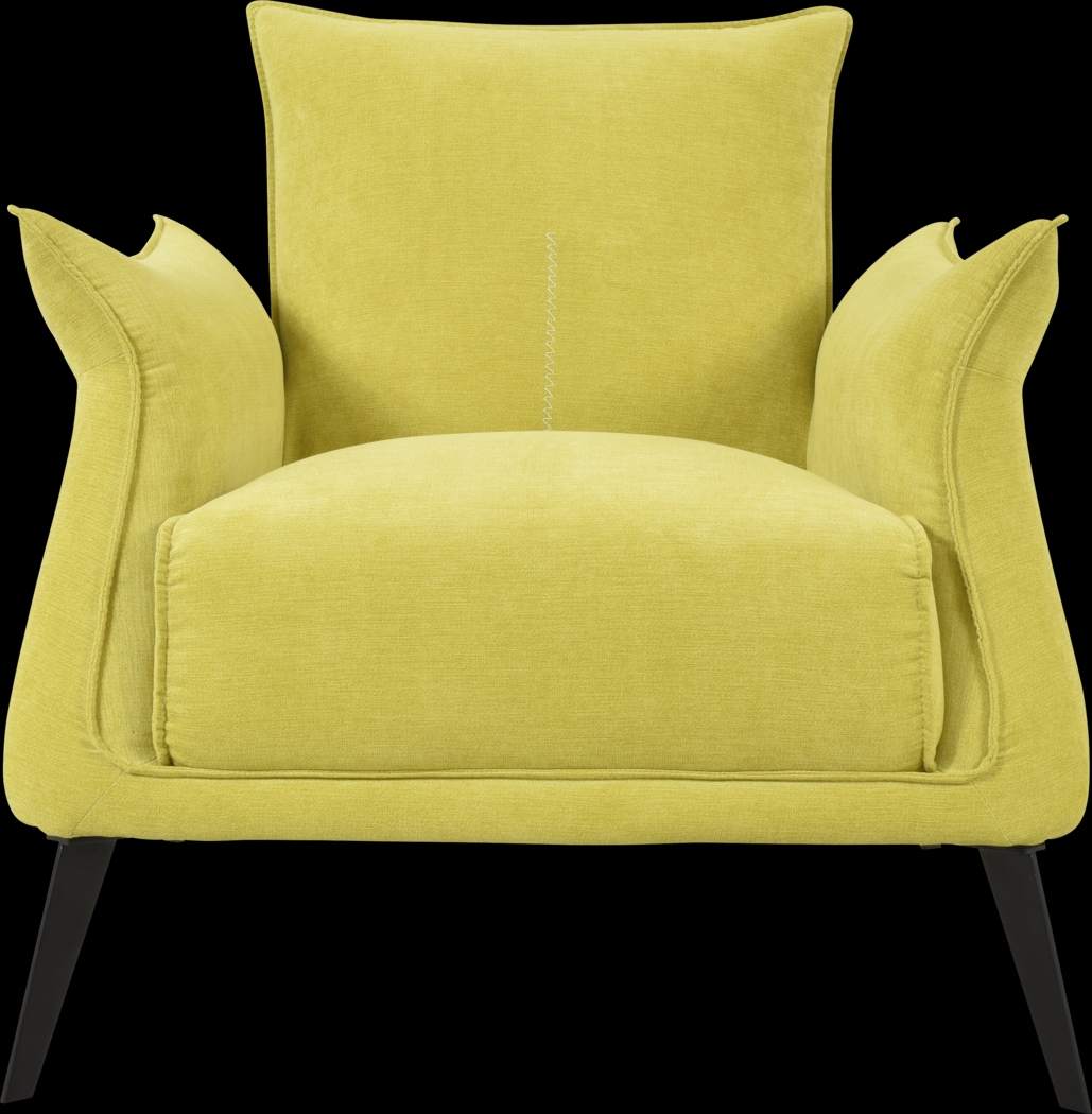 Berrow Yellow Accent Chair - Thumbnail - Image 1