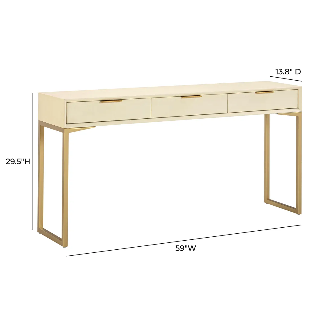 Berrycords Cream Conosle Table - Thumbnail - Image 8