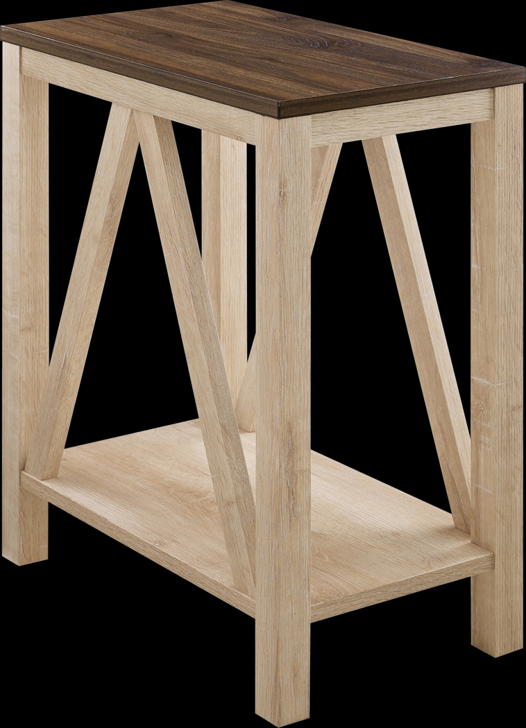 Berryesa White End Table - Thumbnail - Image 2