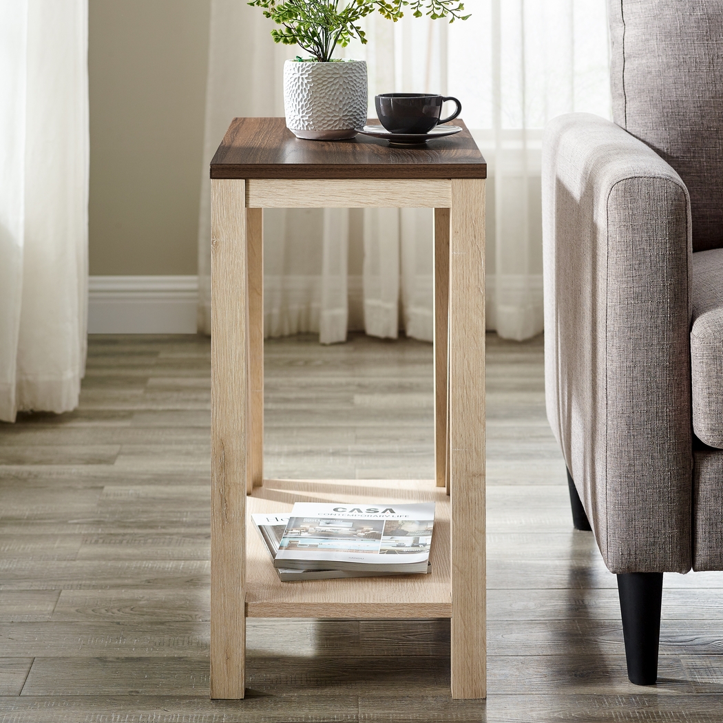 Berryesa White End Table - Thumbnail - Image 4