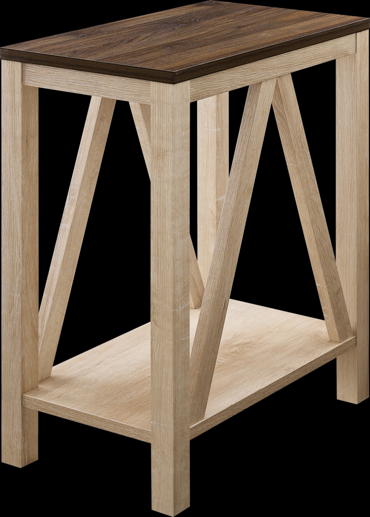Berryesa White End Table - Thumbnail - Image 1