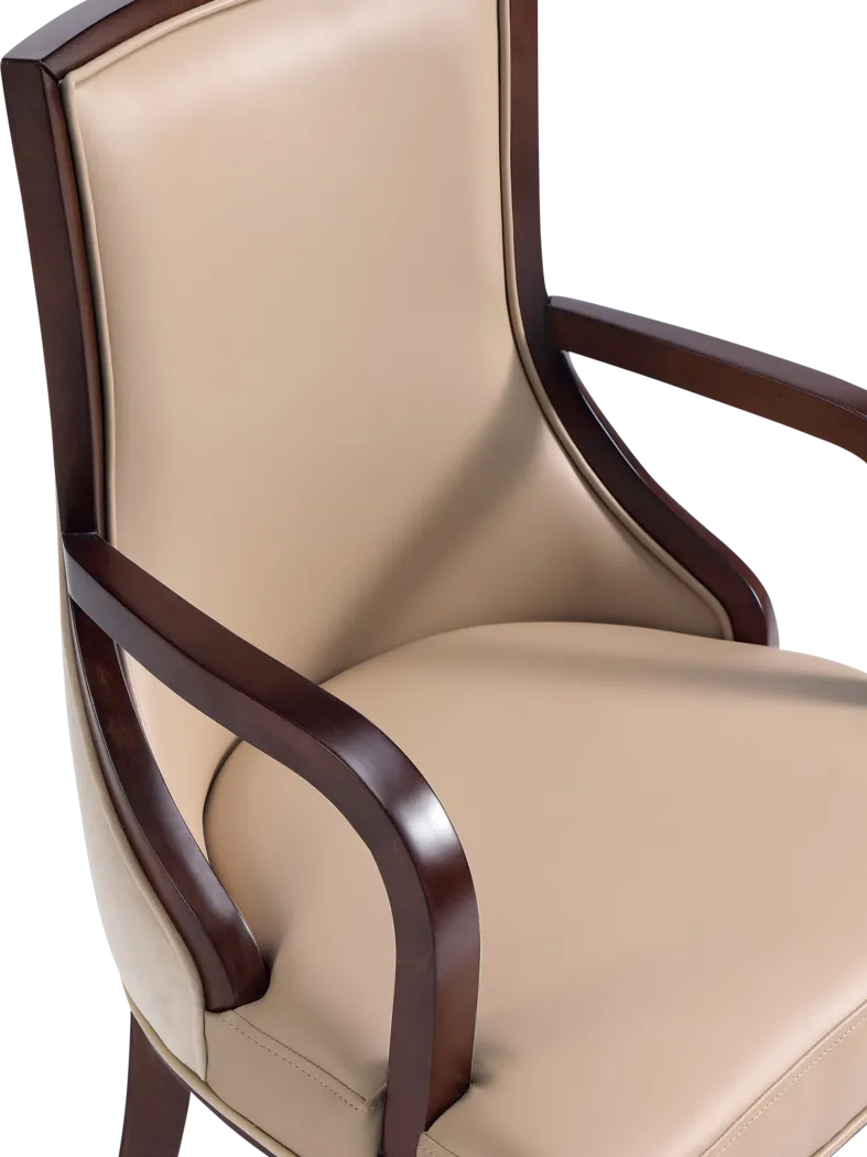 Berryhut Tan Arm Chair - Thumbnail - Image 3