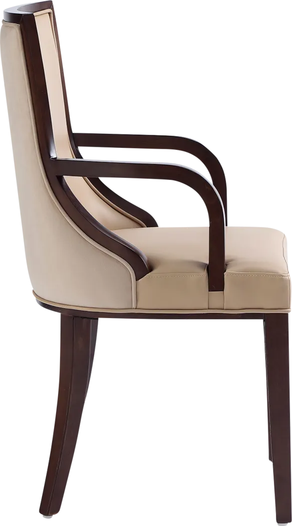 Berryhut Tan Arm Chair - Thumbnail - Image 6