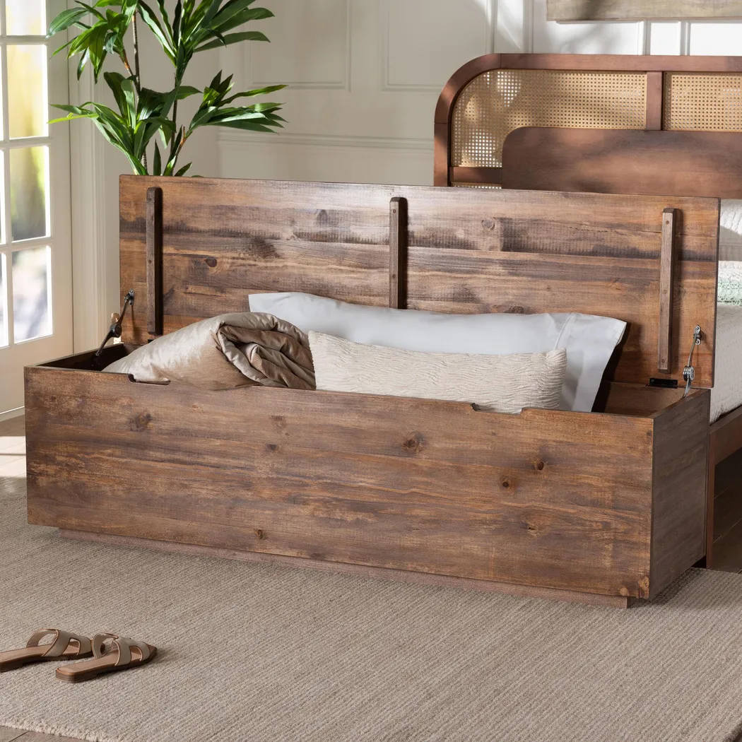 Berrywalk Brown Storage Trunk - Image 3