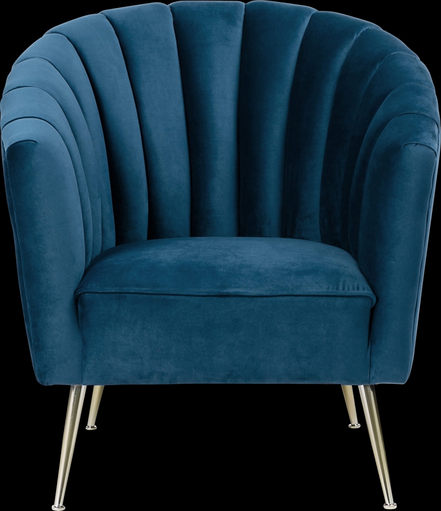 Bersal Blue Accent Chair - Thumbnail - Image 2