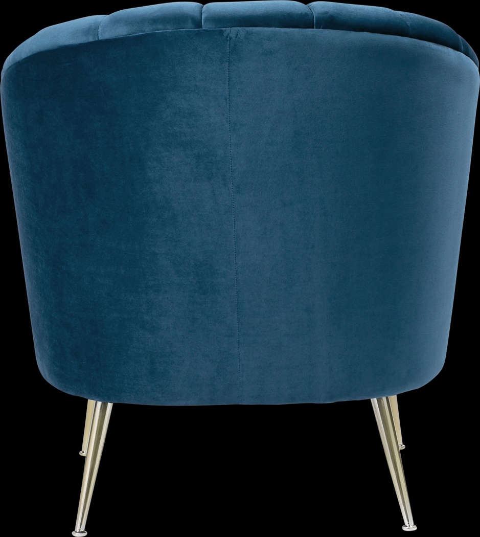 Bersal Blue Accent Chair - Thumbnail - Image 5