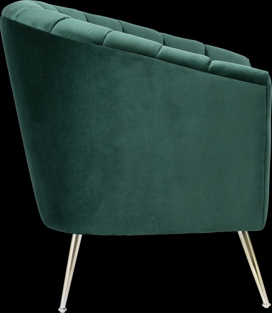 Bersal Green Accent Chair - Thumbnail - Image 3