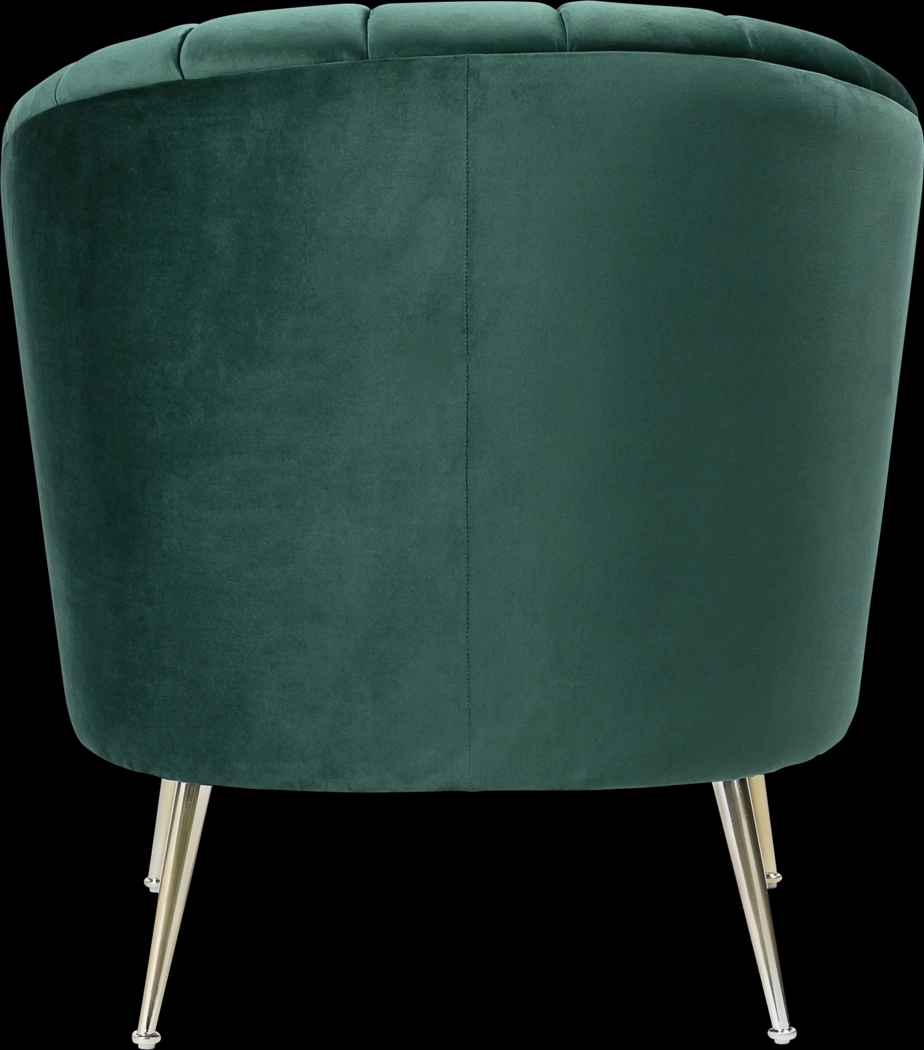 Bersal Green Accent Chair - Thumbnail - Image 5