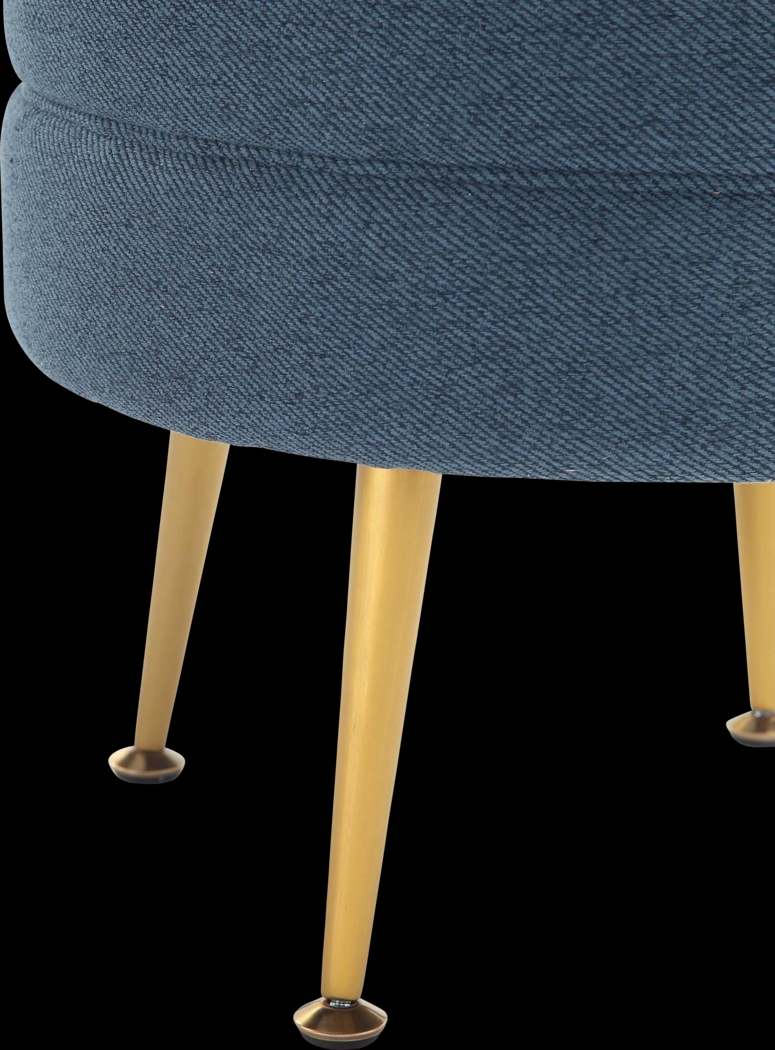 Berseem I Blue Ottoman - Thumbnail - Image 3