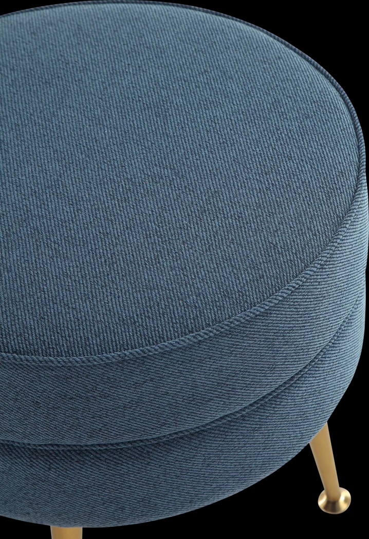 Berseem I Blue Ottoman - Thumbnail - Image 4