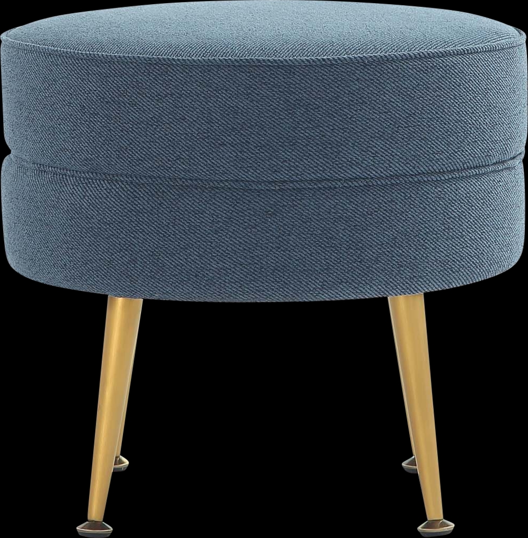 Berseem I Blue Ottoman - Thumbnail - Image 7