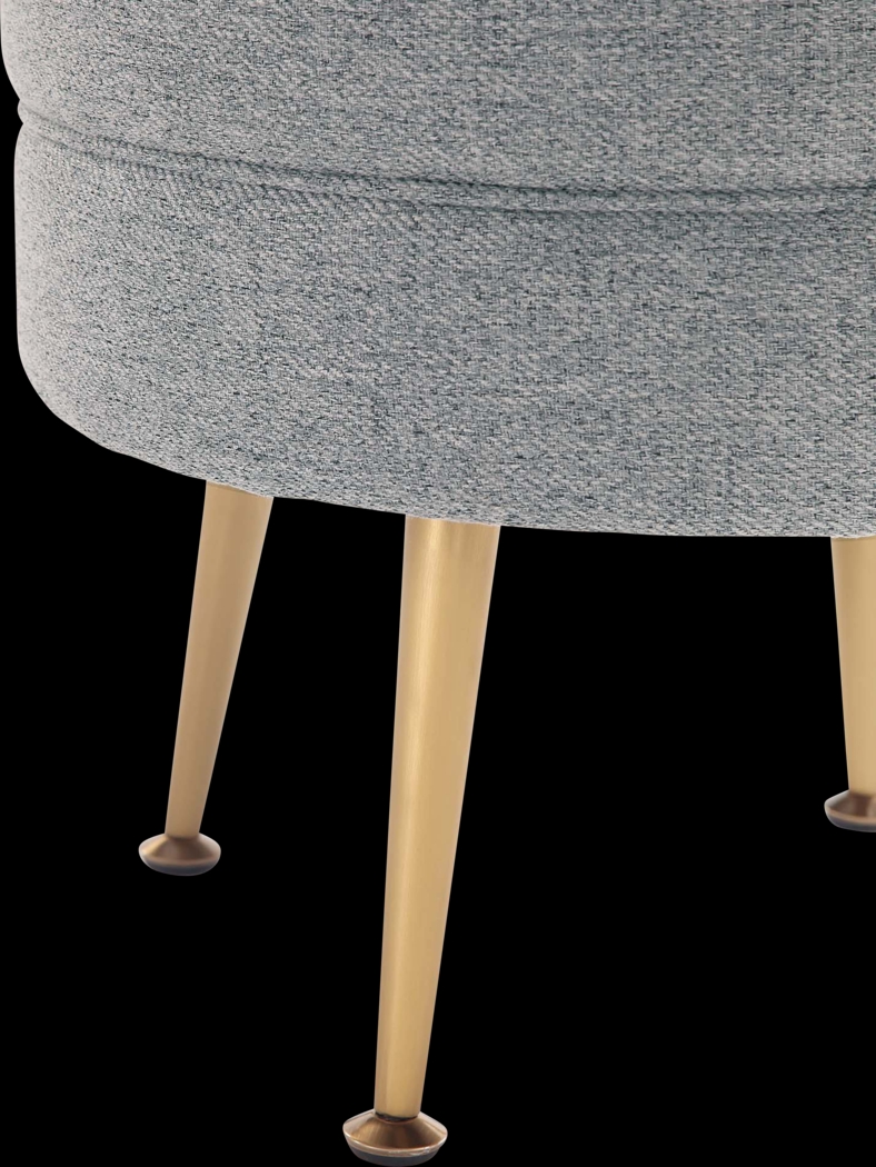 Berseem I Gray Ottoman - Thumbnail - Image 3