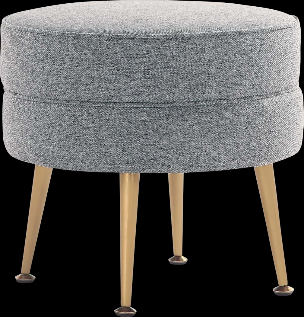 Berseem I Gray Ottoman - Thumbnail - Image 1