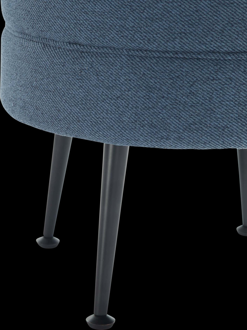 Berseem II Blue Ottoman - Thumbnail - Image 3
