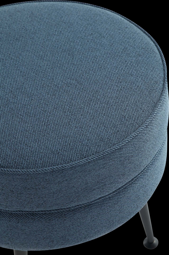 Berseem II Blue Ottoman - Thumbnail - Image 4
