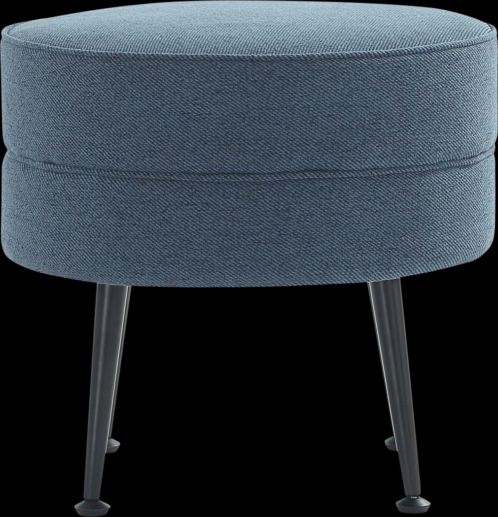 Berseem II Blue Ottoman - Thumbnail - Image 7