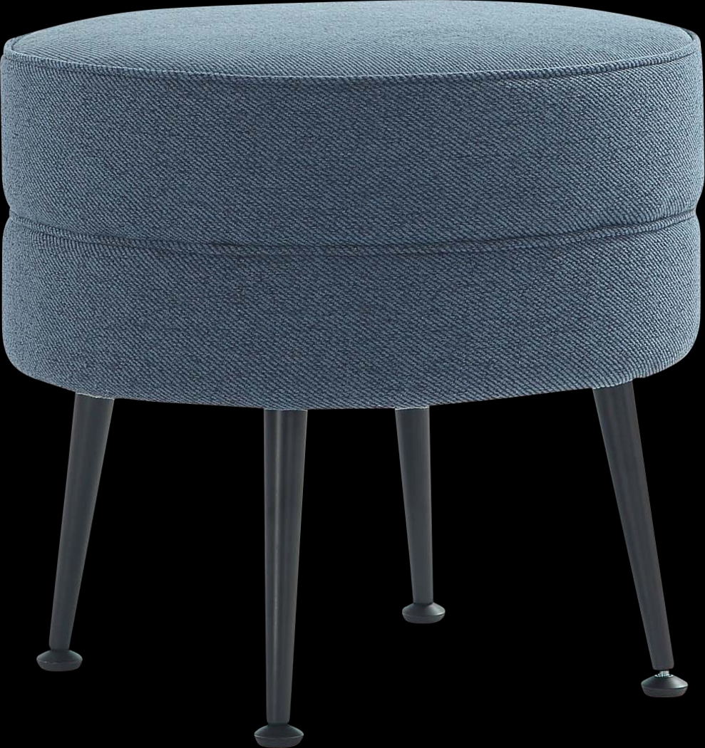 Berseem II Blue Ottoman - Thumbnail - Image 1