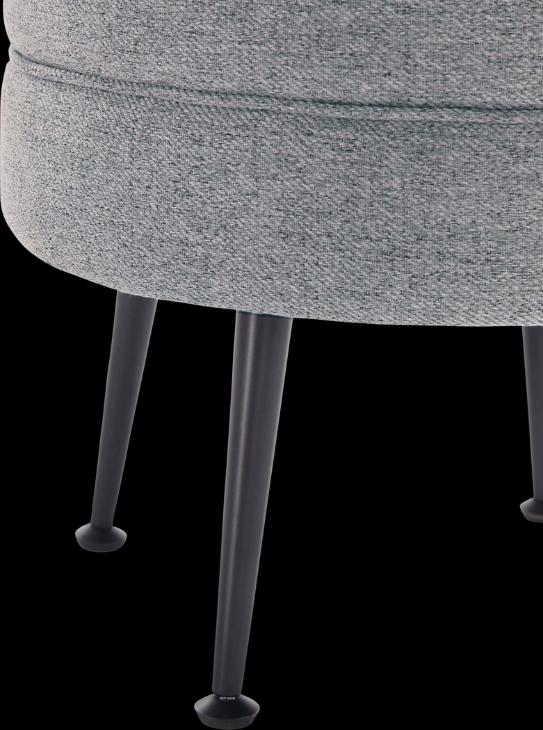 Berseem II Gray Ottoman - Thumbnail - Image 3