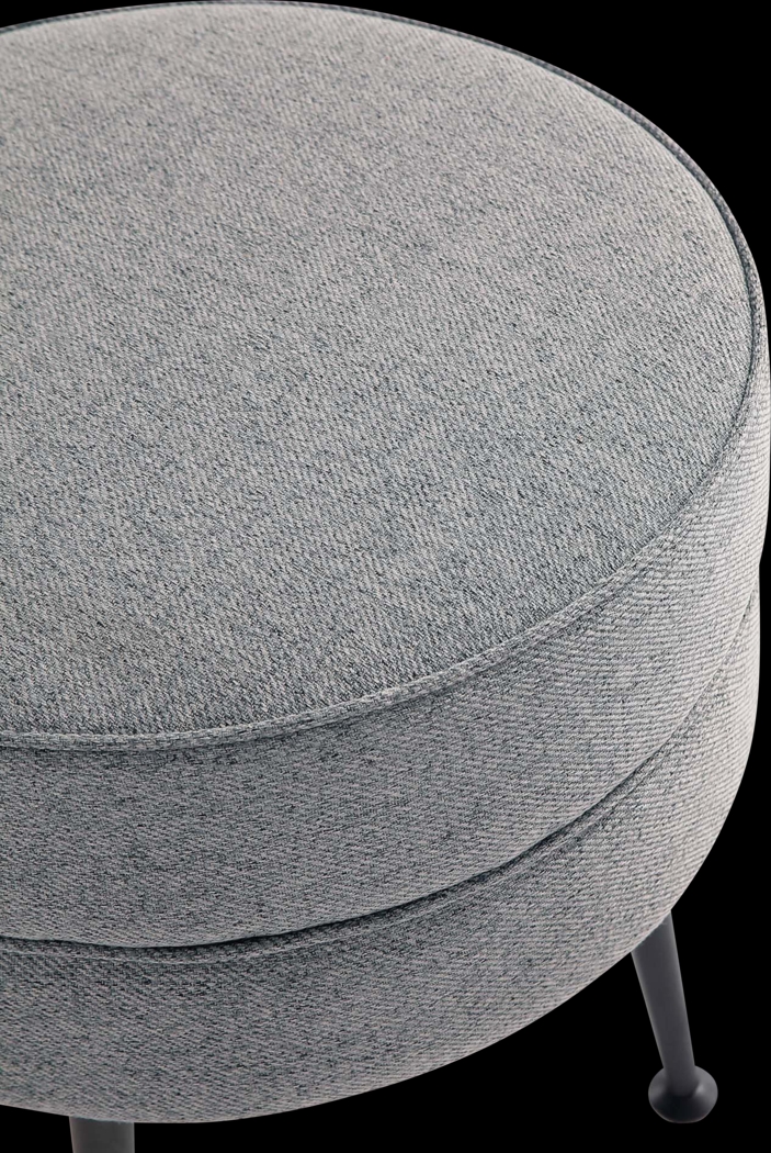 Berseem II Gray Ottoman - Thumbnail - Image 4