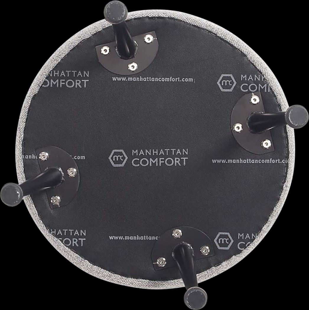 Berseem II Gray Ottoman - Thumbnail - Image 6