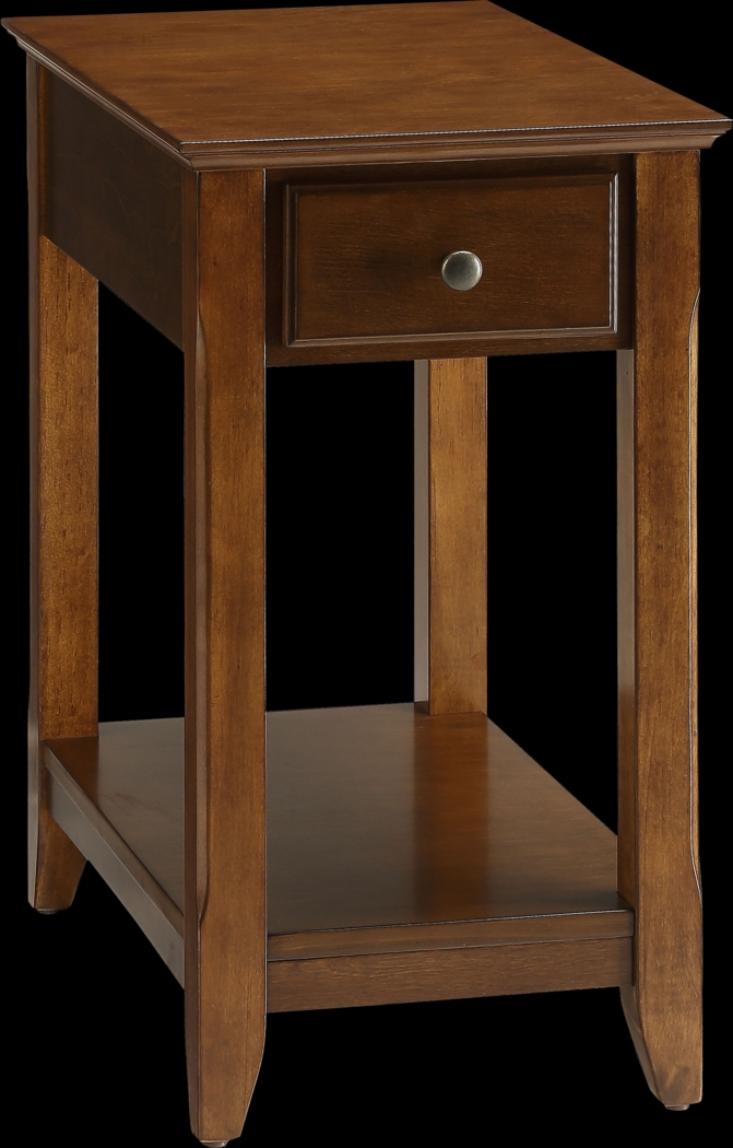 Bertie Brown Chairside Table - Thumbnail - Image 1