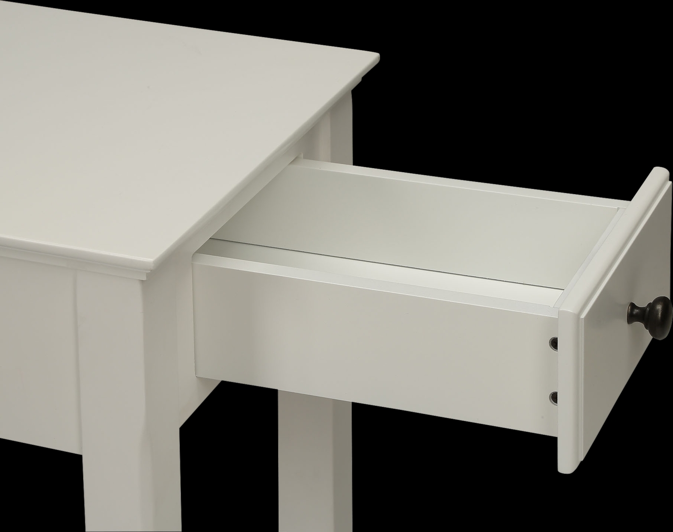 Bertie White Chairside Table - Thumbnail - Image 2