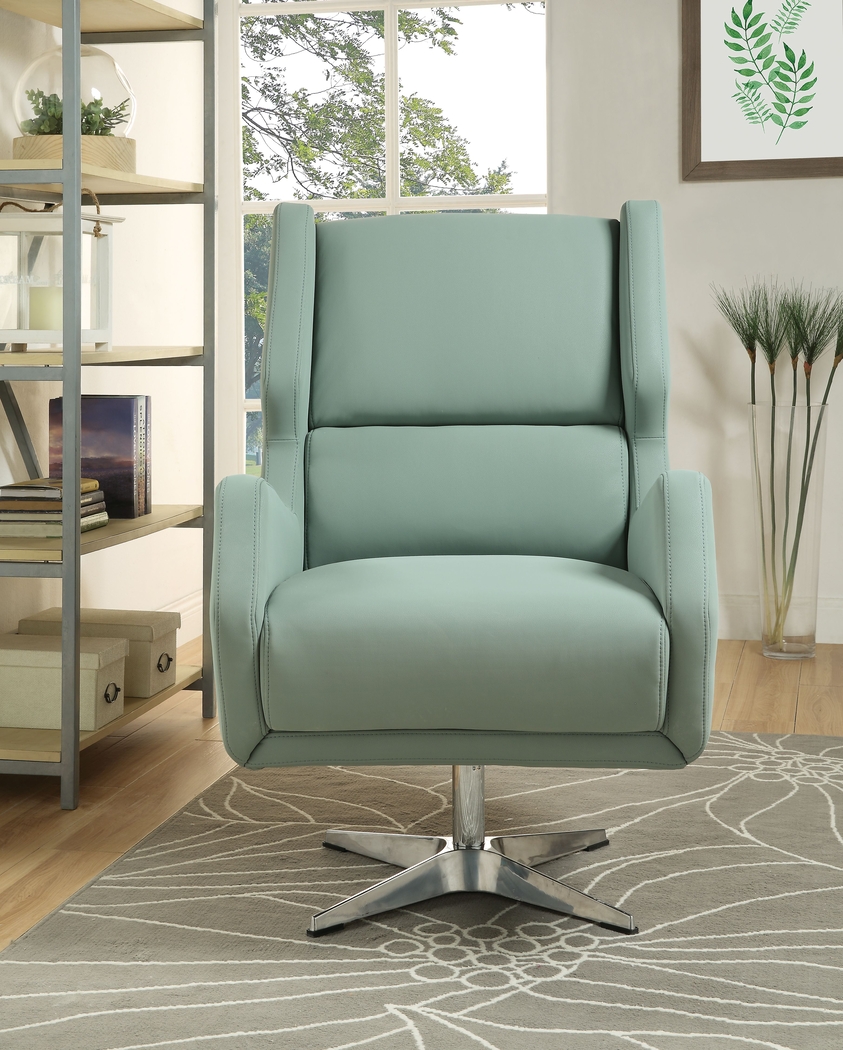 Bertino Gray Accent Swivel Chair - Thumbnail - Image 4