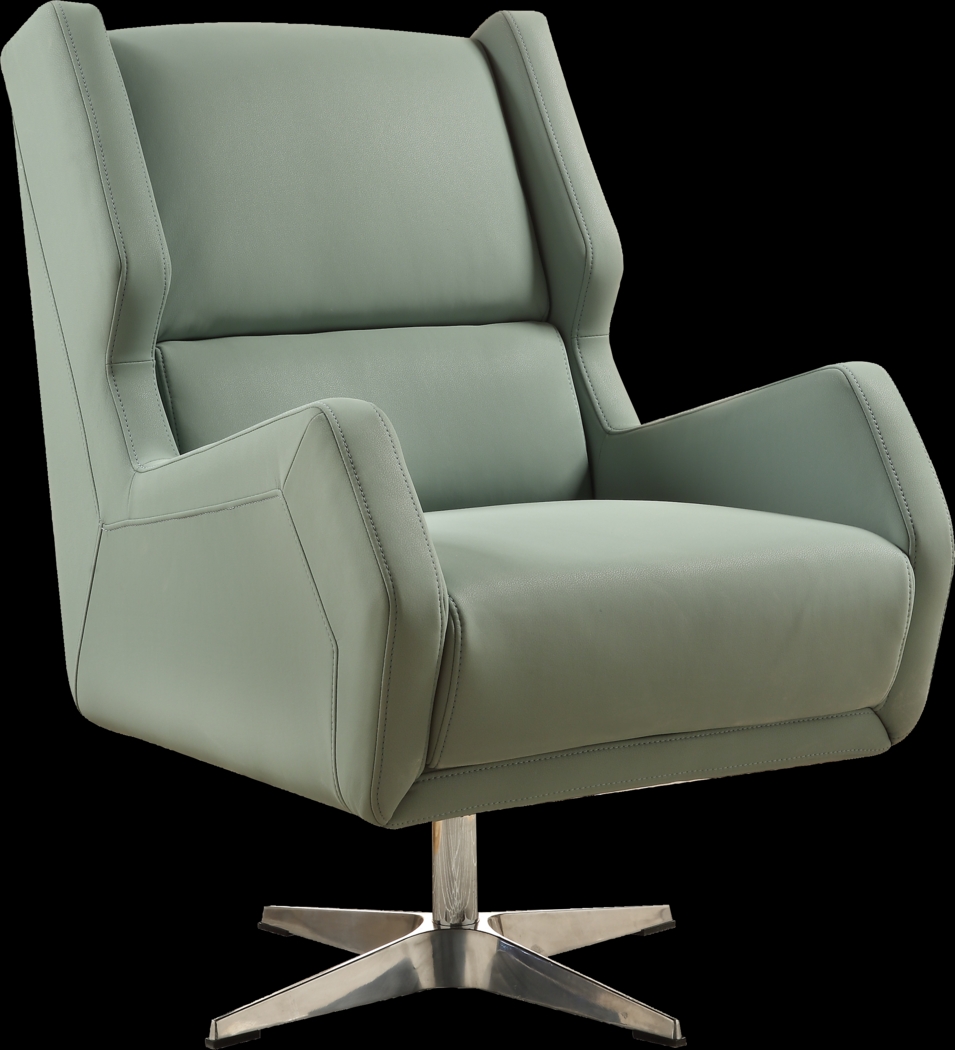 Bertino Gray Accent Swivel Chair - Thumbnail - Image 1