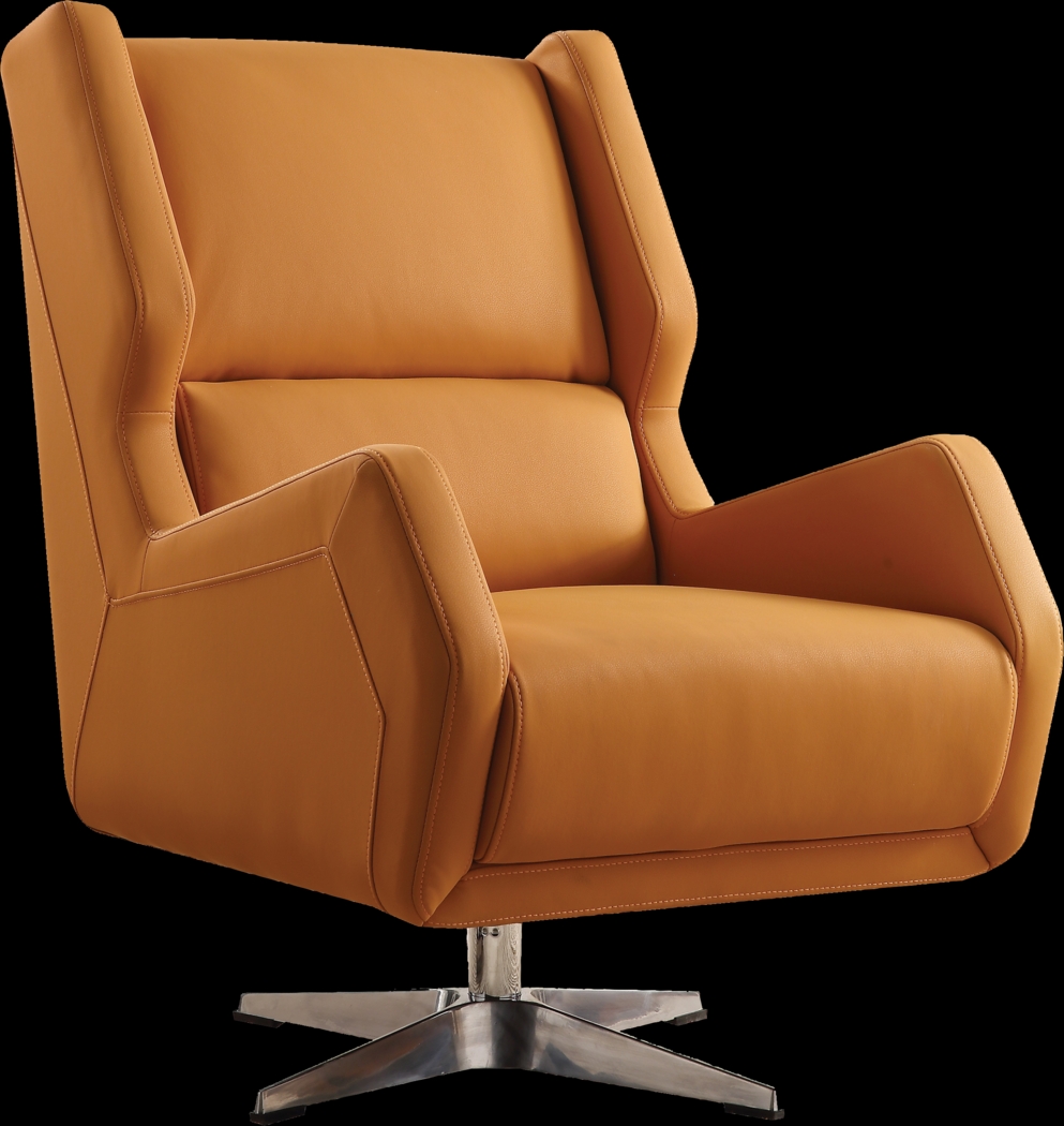 Bertino Orange Accent Swivel Chair - Thumbnail - Image 1