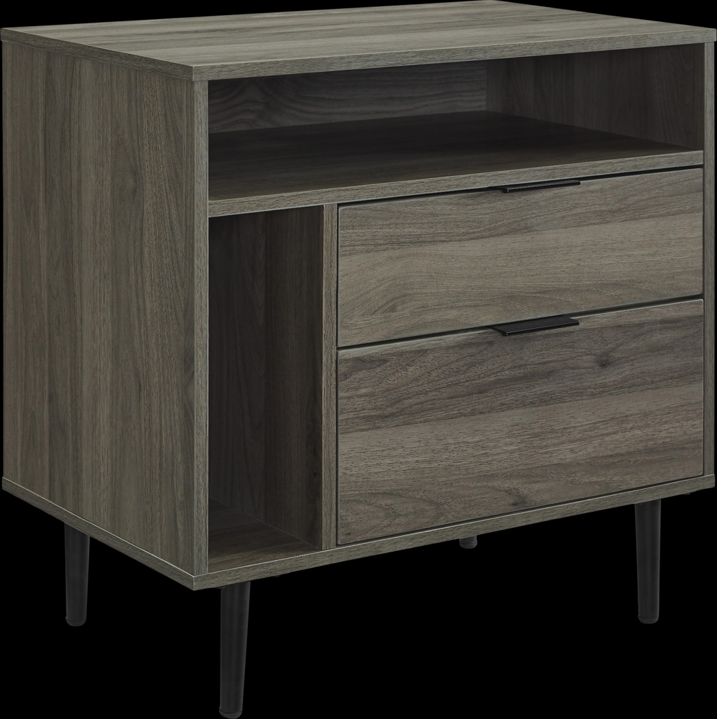 Bertonley Gray Nightstand - Thumbnail - Image 1