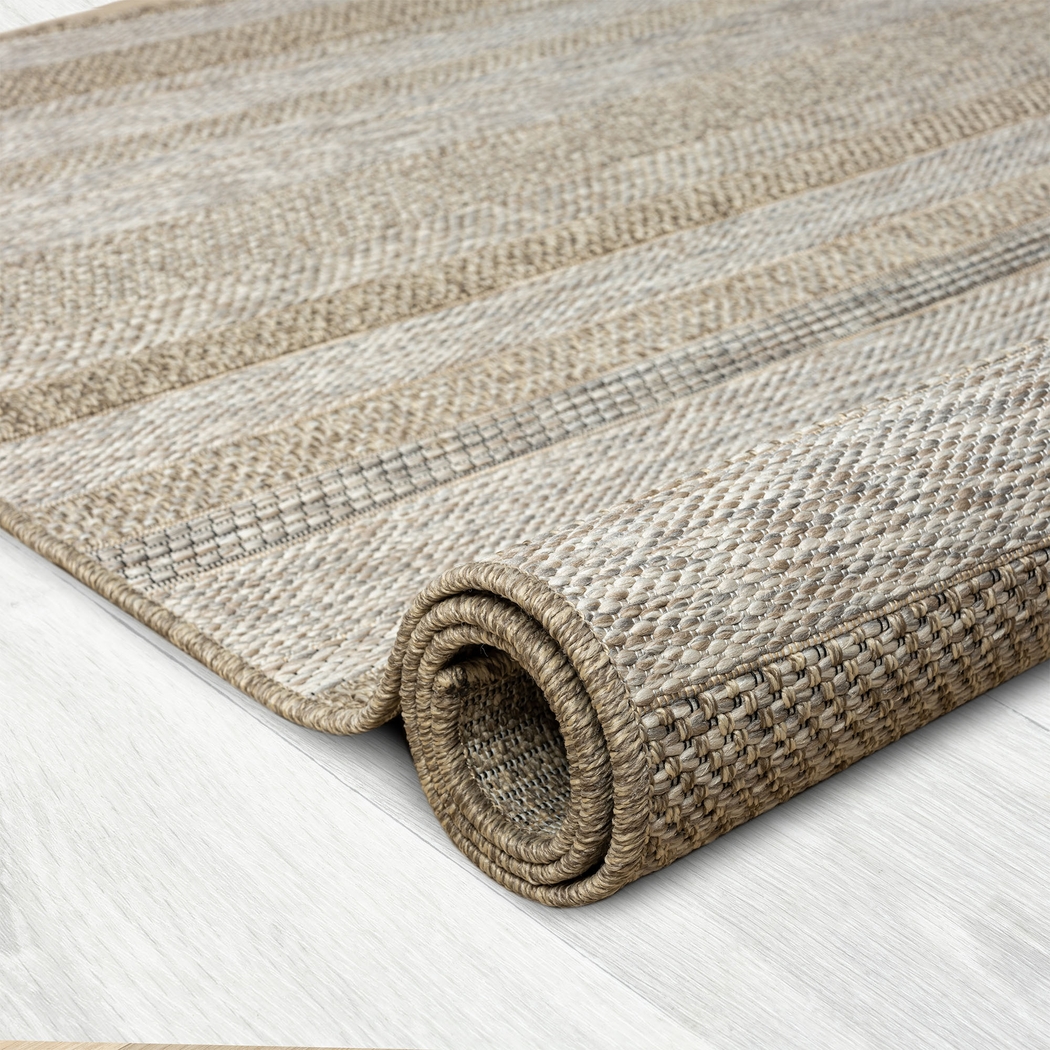 Berwa Tan 7'10 x 9'6 Indoor/Outdoor Rug - Thumbnail - Image 6