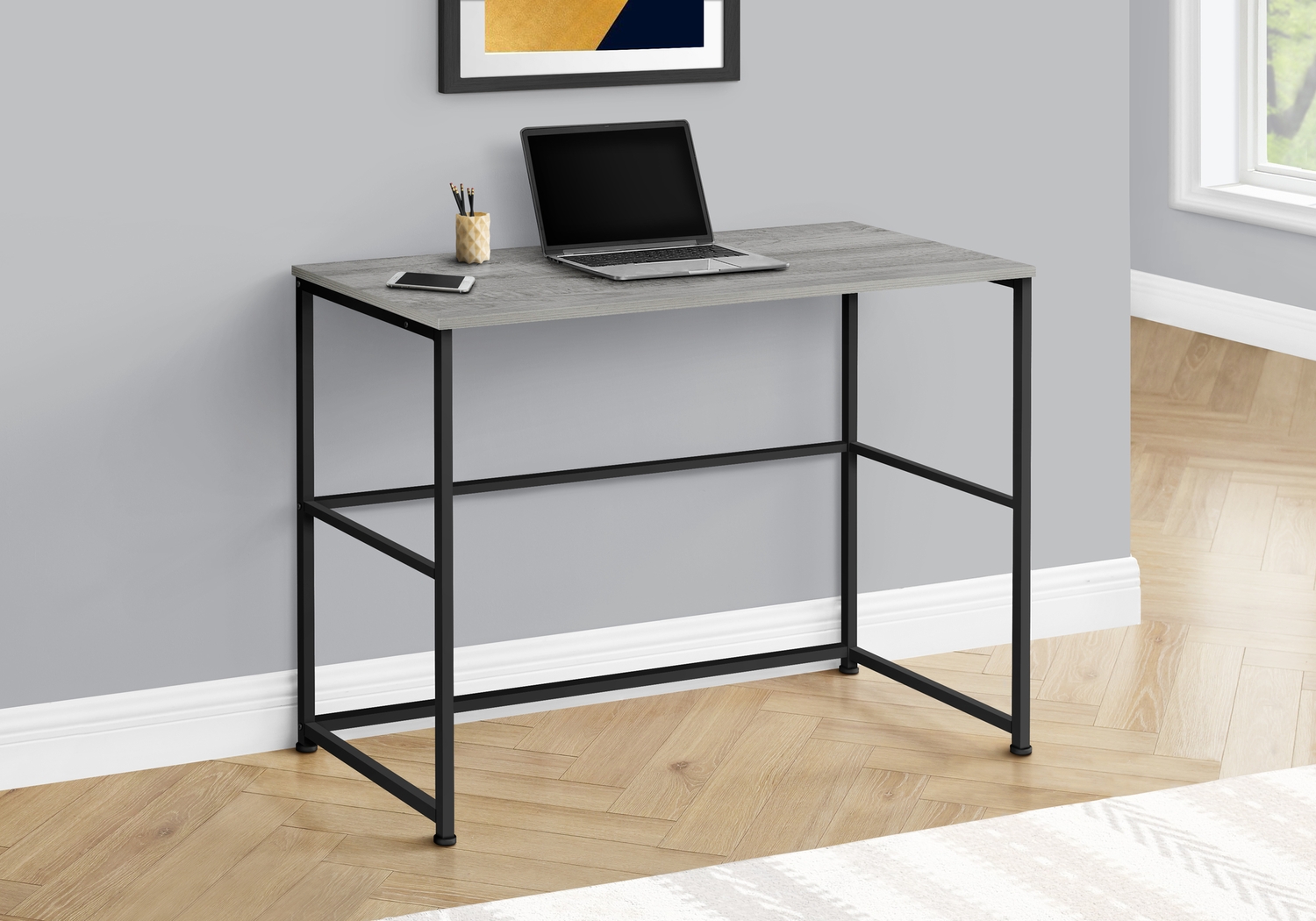 Berwicke Gray Desk - Thumbnail - Image 3