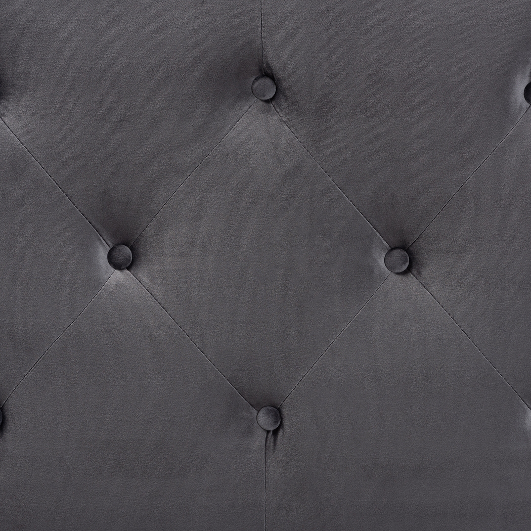 Besancon Gray King Upholstered Headboard - Thumbnail - Image 4