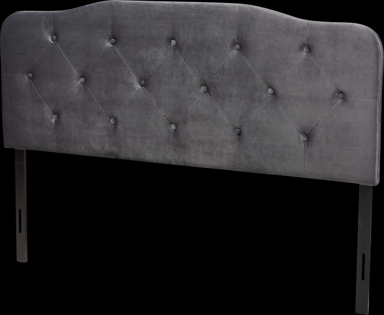 Besancon Gray King Upholstered Headboard - Thumbnail - Image 1