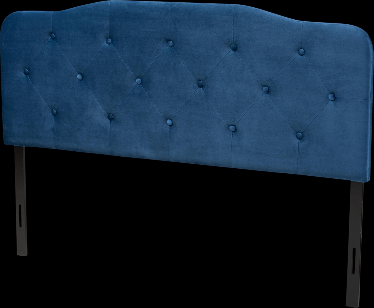Besancon Navy Blue Full Upholstered Headboard - Thumbnail - Image 1