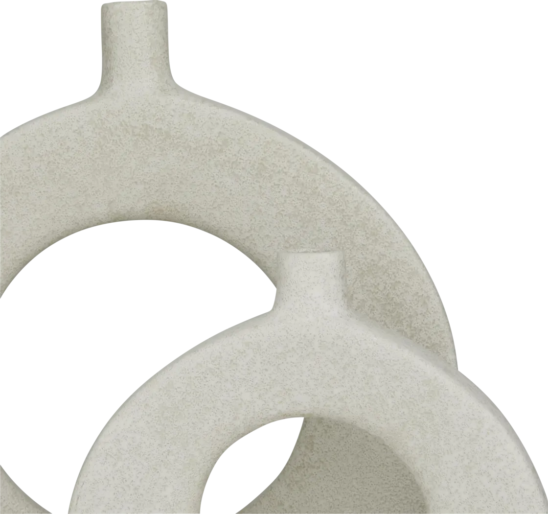 Besem White Vase, Set of 2 - Thumbnail - Image 3