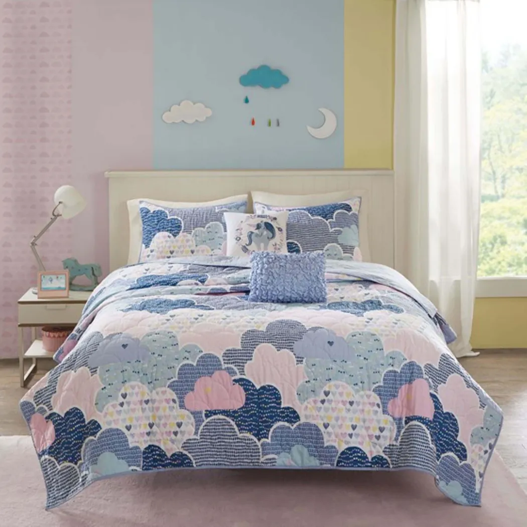 Bessi Blue Full Comforter Set - Thumbnail - Image 2