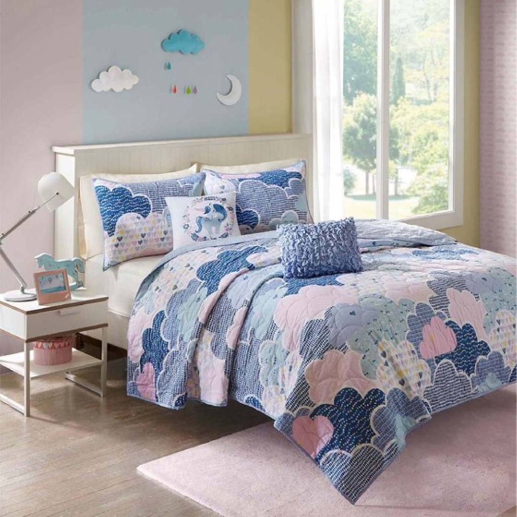 Bessi Blue Twin Quilt Set - Thumbnail - Image 3
