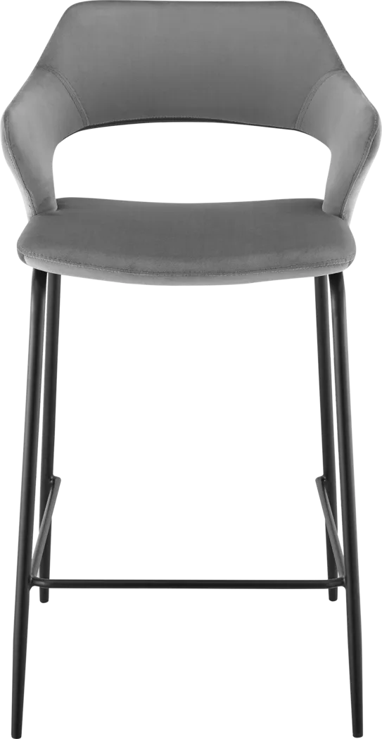 Besthada Gray Counter Stool - Thumbnail - Image 2