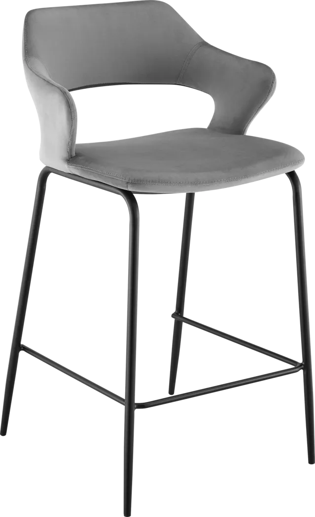 Besthada Gray Counter Stool - Thumbnail - Image 1