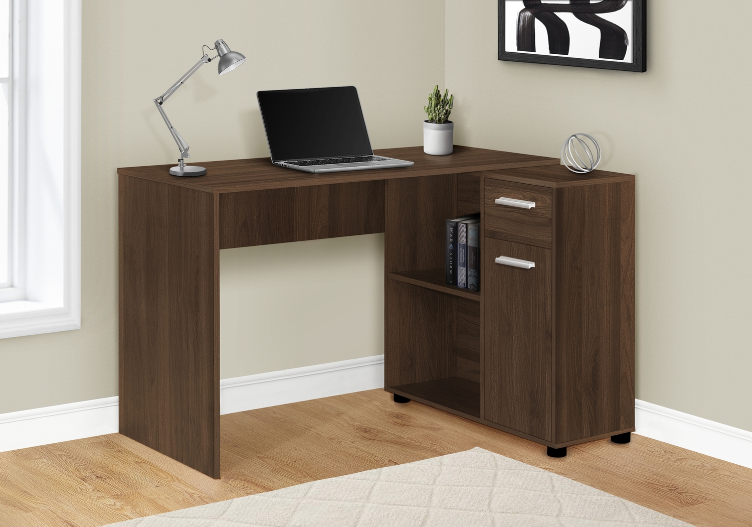 Bestrom Dark Brown Desk - Thumbnail - Image 2