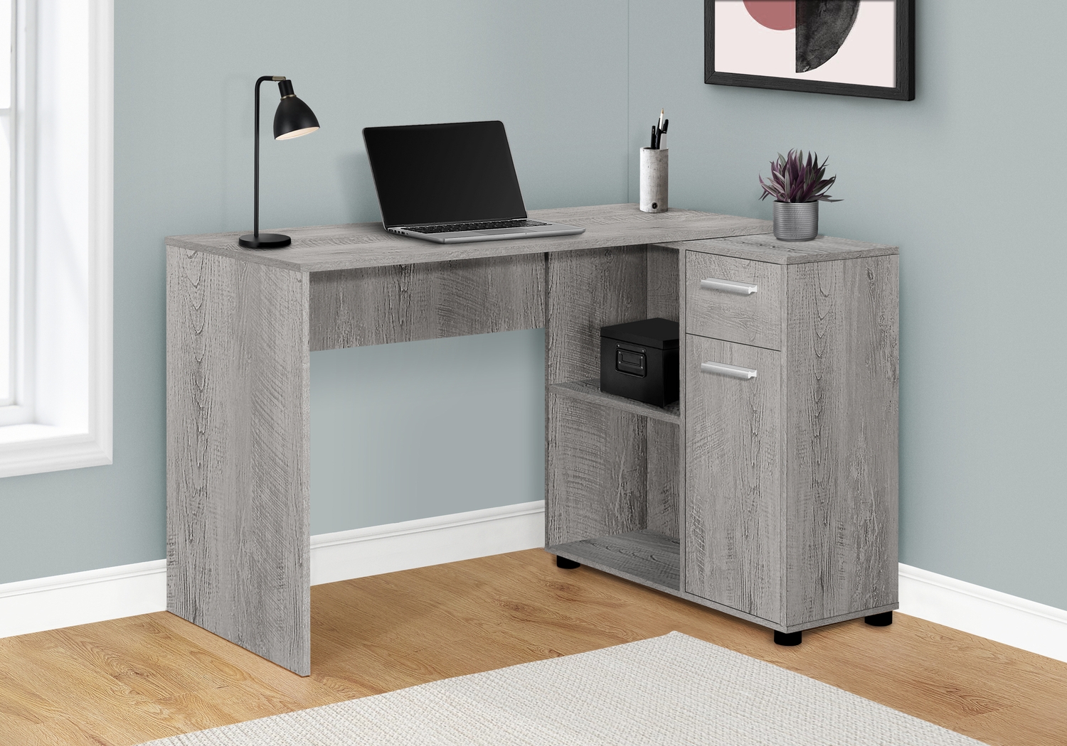 Bestrom Gray Desk - Thumbnail - Image 2